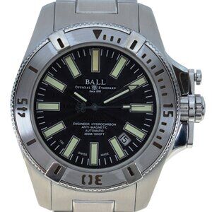 Men's 40mm Ball Hydrocarbon Black Dial Automatic Watch! Ref: DM1016A-S1J-BK!